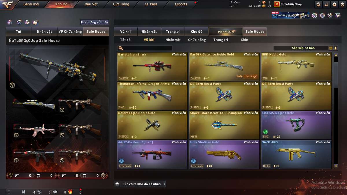 shop acc cf uy tin gia re